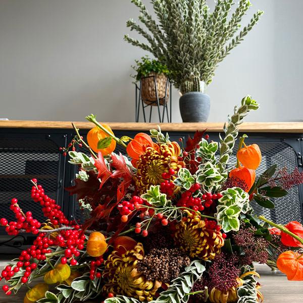Euonymus White Spire Tafel arrangement